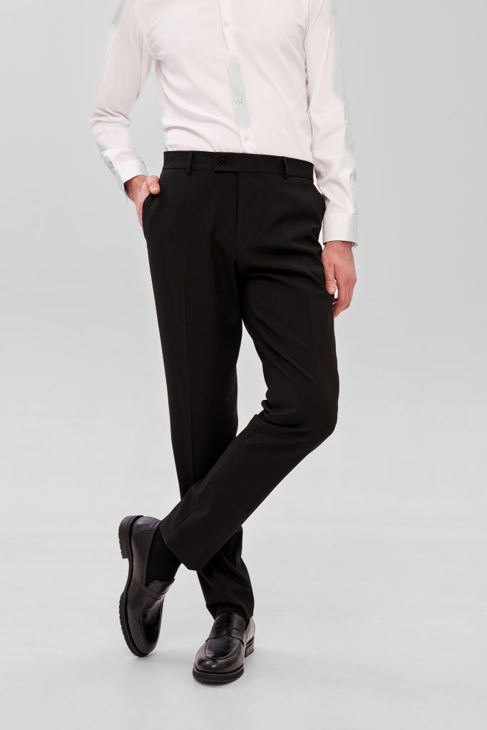 Чоловічі чорні класичні брюки