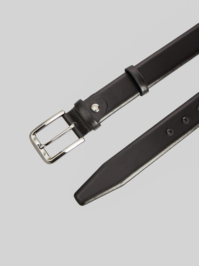 Ремінь чорний гладкий