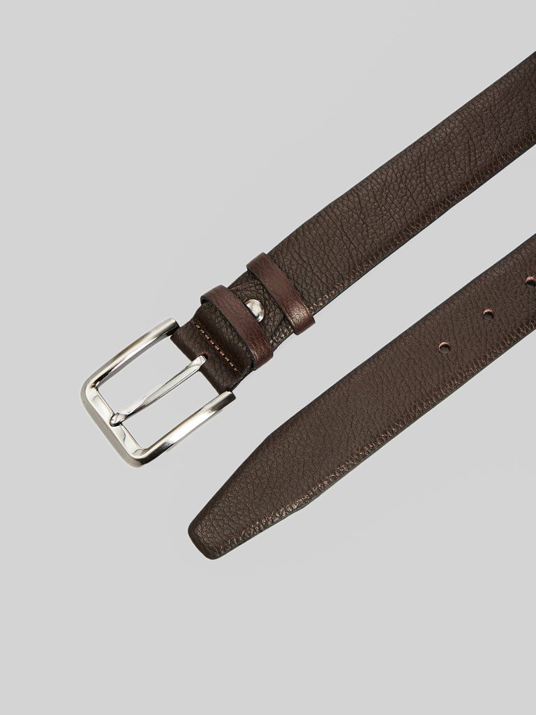 Ремінь коричневий структурний