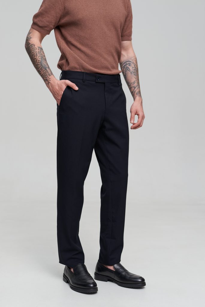 Чоловічі класичні брюки сині