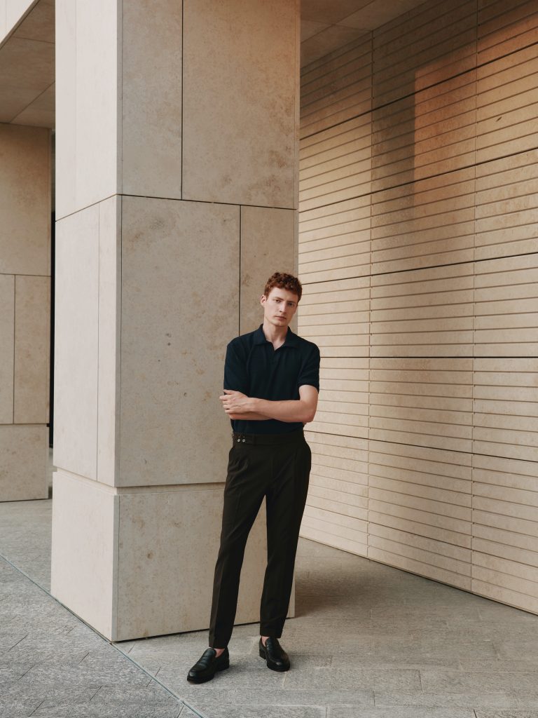 Чоловічі класичні брюки гурка чорного кольору